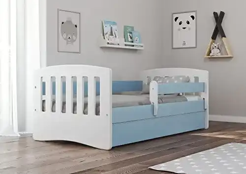 Kinderbett Bjird Jugendbett 80×160 80×180 mit Rausfallschutz