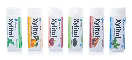 Xylit-Kaugummi miradent Xylitol Kaugummi, 6er Pack