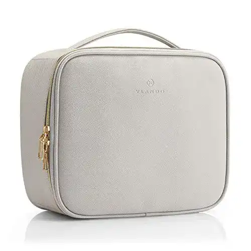 Kosmetiktasche Vlando Vintage Reise, Make Up Tasche Leder