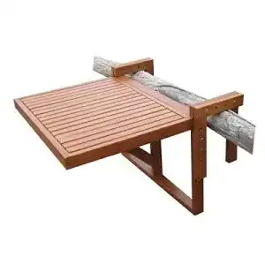 Balkonhängetisch Spetebo Eukalyptus Balkontisch 60×45 cm