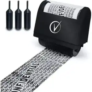 Rollstempel Vantamo Datenschutz Camouflage für Vertrauliche ID