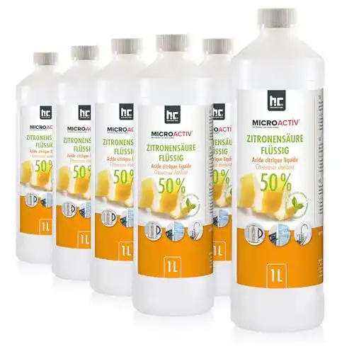 Die beste Zitronensäure Höfer Chemie 6 x 1 Liter 50% flüssig 2026 Test Bestseller Zitronensäure Höfer Chemie 6 x 1 Liter 50% flüssig