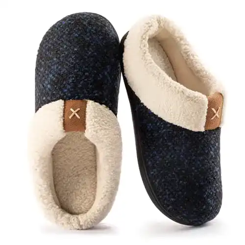 Hausschuhe Damen ULTRAIDEAS Ladies’ Cozy Memory Foam Slippers Fuzzy
