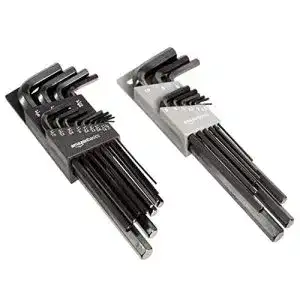 Innensechskantschlüssel Amazon Basics, Set, langer Arm, 22-tlg