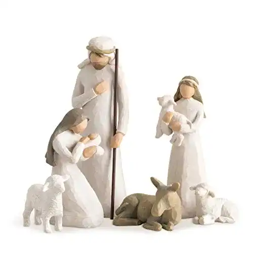 Krippenfigur Willow Tree 26005 Figur Heilige Familie, Holz, Natur