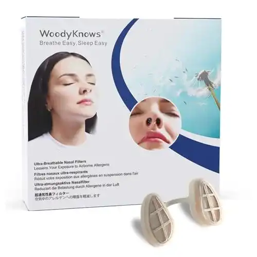 Nasenfilter WoodyKnows Ultra-Atmungsaktiv, 4 Stück