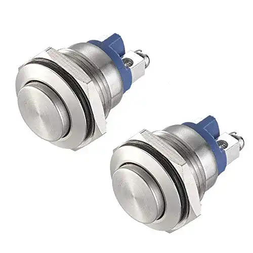 Taster APIELE 2 Stück 16MM Momentan Druckschalter 250V