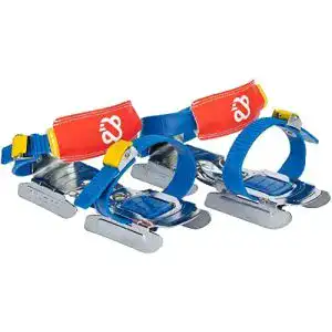 Gleitschuhe Nijdam verstellbare Kinder Schlittschuhe Gr. 24-34 blau