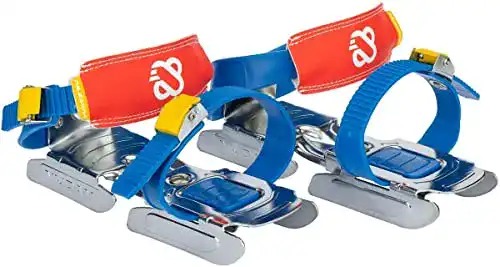 Gleitschuhe Nijdam verstellbare Kinder Schlittschuhe Gr. 24-34 blau