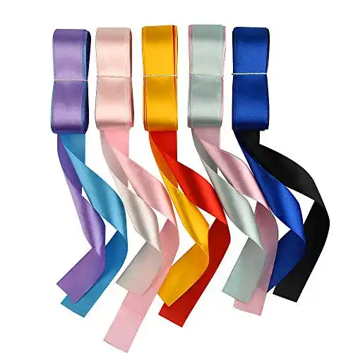 Schleifenband FEPITO 10 Farben 4m X 25mm Satinband