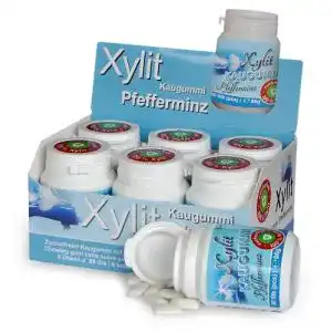 Xylit-Kaugummi Xund Xüsst Xylit Kaugummi Pfefferminz, 12 Pack.