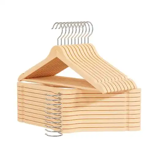 Holzkleiderbügel ogivo Kleiderbügel, 20 Stück mit Hosensteg