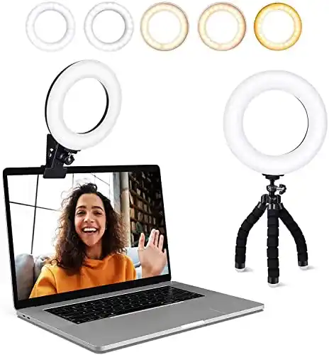 Ringlicht für Videokonferenz ACMEZING Ringlicht Laptop, 6”