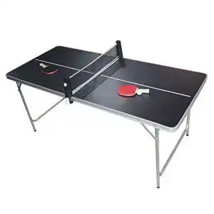 Tischtennisplatte PingPong-Classics Klappbare , HBT: 180 x80 x76 cm, tragbar inklusive Netz, 2 Schläger, Ballhalter & 6 Bälle