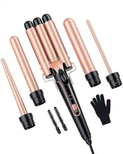 5-in-1-Lockenstab BESTOPE PRO Lockenstab set 5 in 1 Welleneisen –
