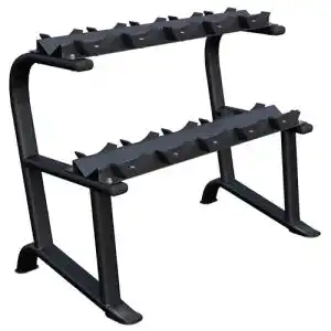 Hantelablage GORILLA SPORTS ® Kurz 2 Ebenen, 121x65x100 cm