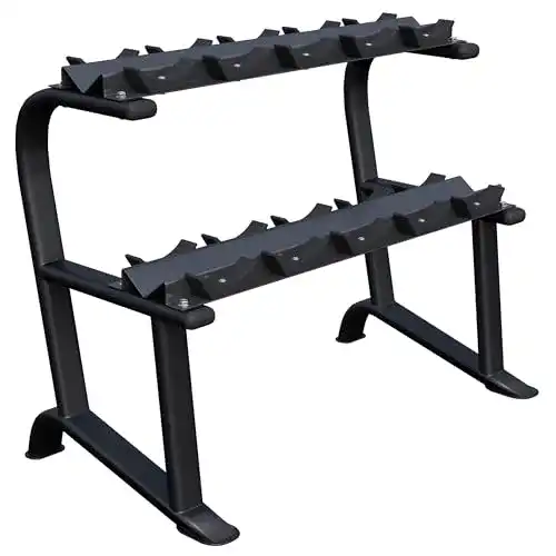Hantelablage GORILLA SPORTS ® Kurz 2 Ebenen, 121x65x100 cm