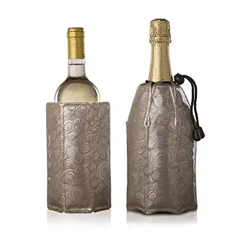 Flaschenkühler-Manschette Vacu Vin 3887560 Aktiv Kühler, Silikon