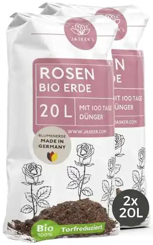Rosenerde Jasker’s Bio 40 L ⎜vers. Größen + 100 Tage Dünger