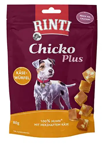 Rinti-Leckerli Rinti Chicko Plus Käsewürfel mit Huhn 12x80g