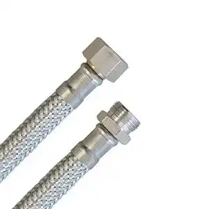 Flexschlauch der-Schlauchfritze.de Panzerschlauch 3/8″ÜM x 3/8″AG