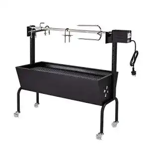Spanferkelgrill DEMA Lammgrill Spießbratengrill, Spieß 85 cm