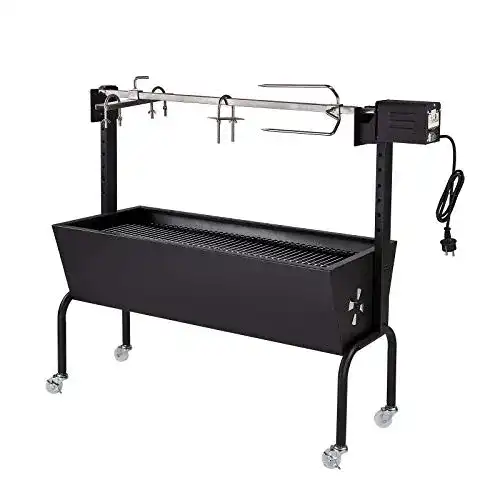 Spanferkelgrill DEMA Lammgrill Spießbratengrill, Spieß 85 cm