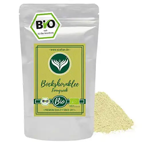 Die beste Bockshornklee Azafran BIO Samen gemahlen, Pulver 250g 2026 Test Bestseller Bockshornklee Azafran BIO Samen gemahlen, Pulver 250g
