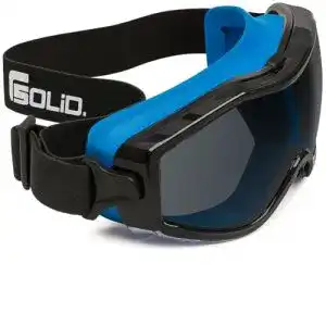 Staubschutzbrille SolidWork, für Brillenträger geeignet, getönt
