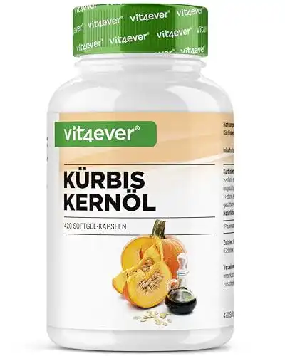 Kürbiskern-Kapseln Vit4ever Kürbiskernöl, 420 Kapseln