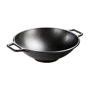 Lodge-Pfanne Lodge Pro-Logic, Wok-Pfanne aus Gusseisen, 35 cm