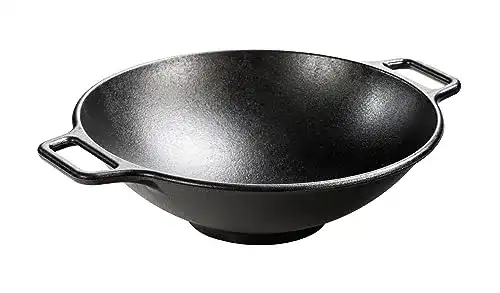 Lodge-Pfanne Lodge Pro-Logic, Wok-Pfanne aus Gusseisen, 35 cm