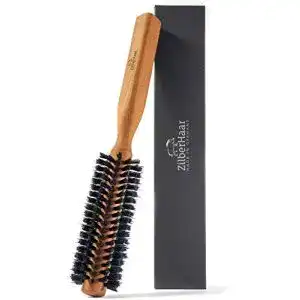 Rundbürste Bart ZilberHaar, Styler Haar- und Bartbürste 3,3 cm