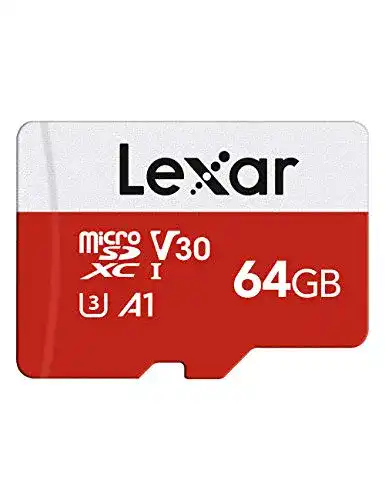 Speicherkarte mit 64 GB Lexar Micro SD Karte 64GB, Speicherkarte