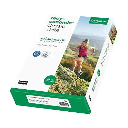 Kopierpapier A4 80g inapa Recycling-Druckerpapier Recyconomic