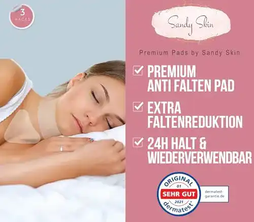 Dekolleté-Pads Sandy Skin ® 2x Hals Pads & GRATIS 1x Dekolleté