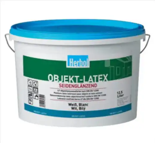 Latexfarbe Seidenglanz Herbol Objekt-Latex seidenglänzend weiß