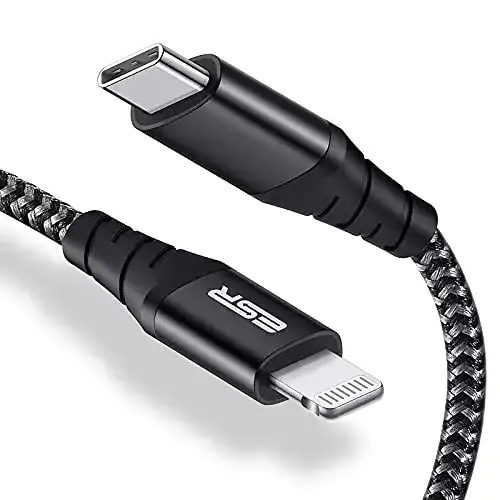 Lightning-auf-USB-C-Kabel ESR USB C Lightning Kabel 0.2m MFi