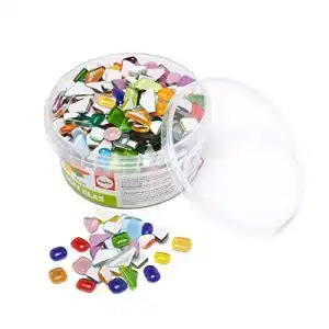 Mosaiksteine Rayher Soft Glas Mosaik Mix, polygonal, bunt, 500g
