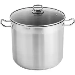 Kochtopf 20 Liter HI Universaltopf mit Glasdeckel, groß
