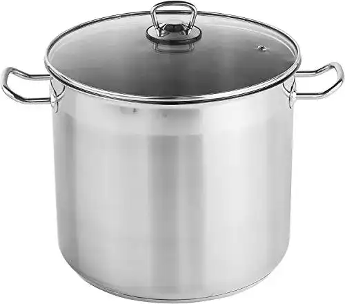 Kochtopf 20 Liter HI Universaltopf mit Glasdeckel, groß