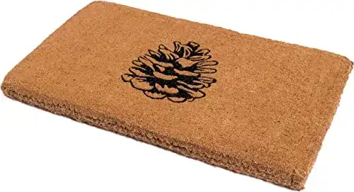 Kokosmatte FAB HAB Nature Lover Pine Cone Fußmatte 46 cm x 76