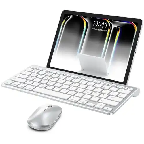 iPad-Air-2-Tastatur OMOTON Bluetooth Tastatur Maus Set