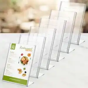 Tischaufsteller Kurtzy Acryl (6 Pack) – A6 GrößeEinseitigerSchräger