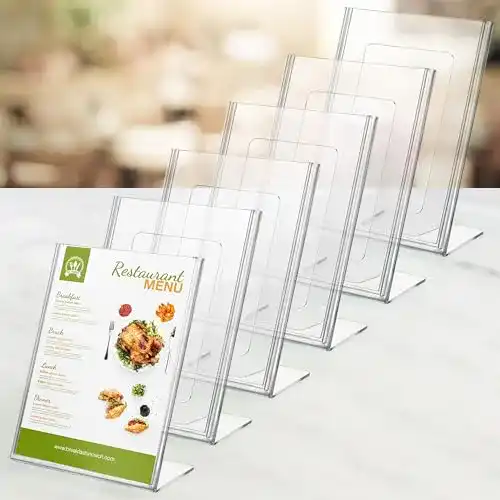 Tischaufsteller Kurtzy Acryl (6 Pack) – A6 GrößeEinseitigerSchräger
