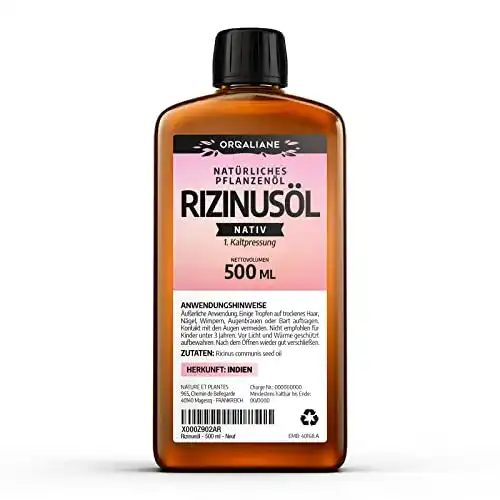 Rizinusöl 123gelules – 500 ml – 100% nativ – kalt gepresst