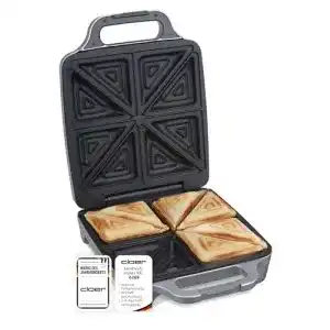 Sandwichmaker-4er Cloer 6269 Sandwichmaker XXL, 1800 W, für 4