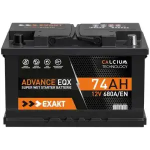 Autobatterie 74Ah EXAKT 12V Starterbatterie PKW