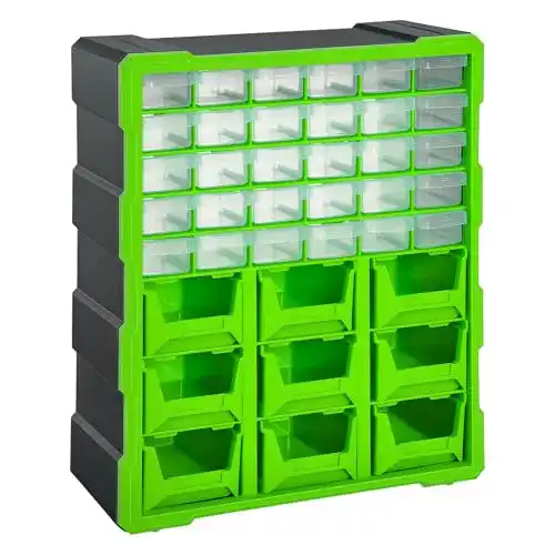 Kleinteilemagazin DURHAND Sortierkasten Teile Box 39 Fächer