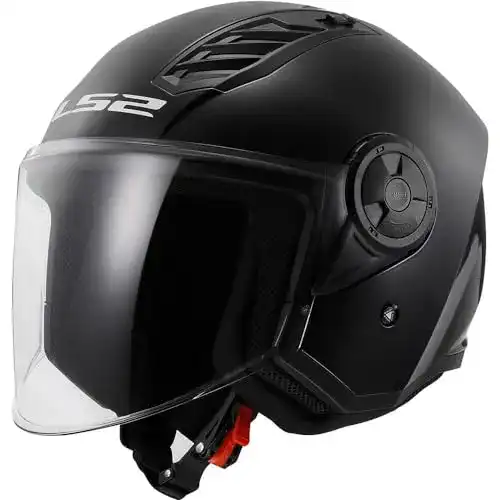 LS2-Helm LS2  Helm Motorrad of562 Airflow, Gloss black, M